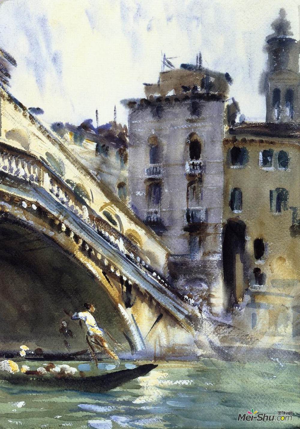 约翰·辛格·萨金特(John Singer Sargent)高清作品《里阿尔托。威尼斯》
