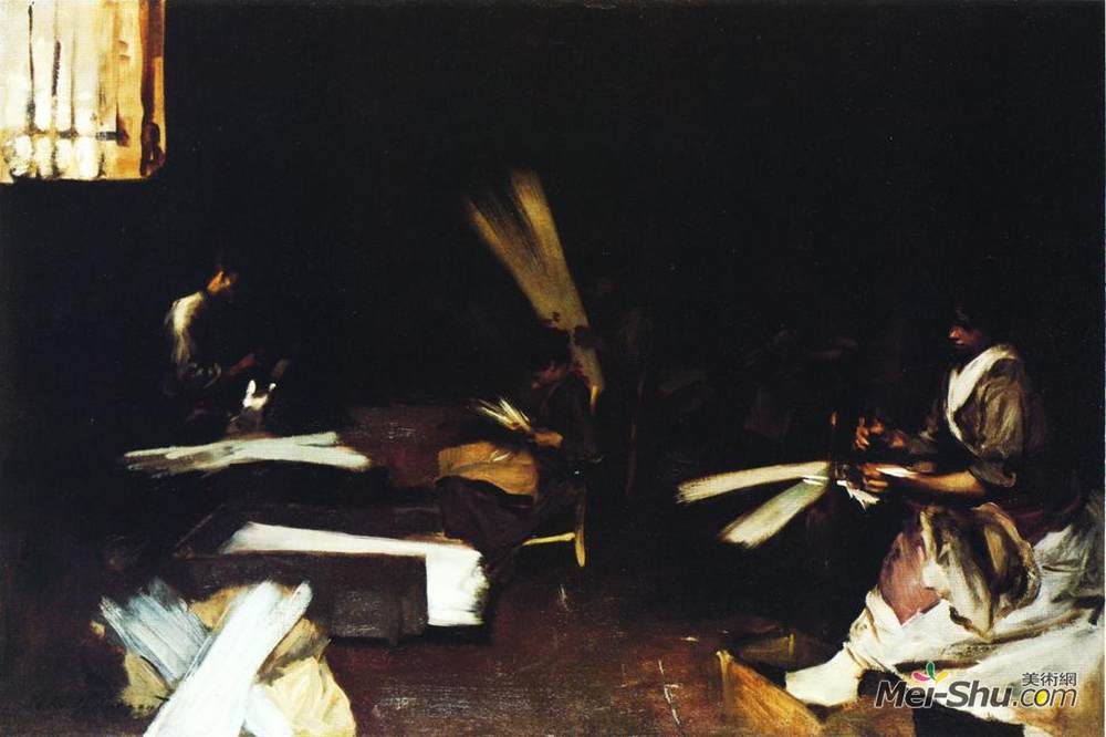 约翰·辛格·萨金特(John Singer Sargent)高清作品《威尼斯玻璃工人》