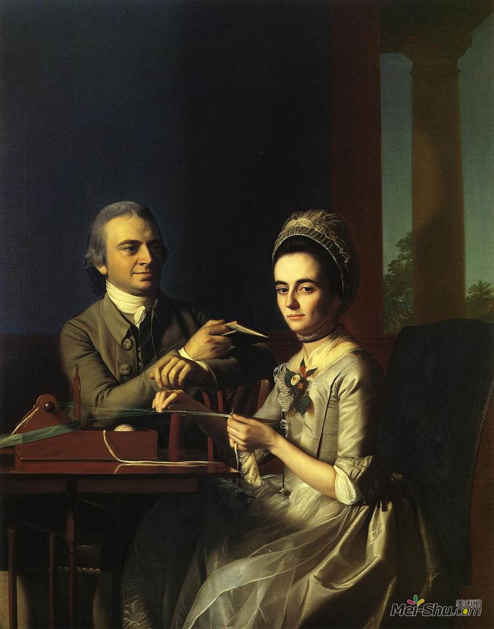 约翰·辛格顿·科普利(John Singleton Copley)高清作品《托马斯·米夫林先生和夫人》