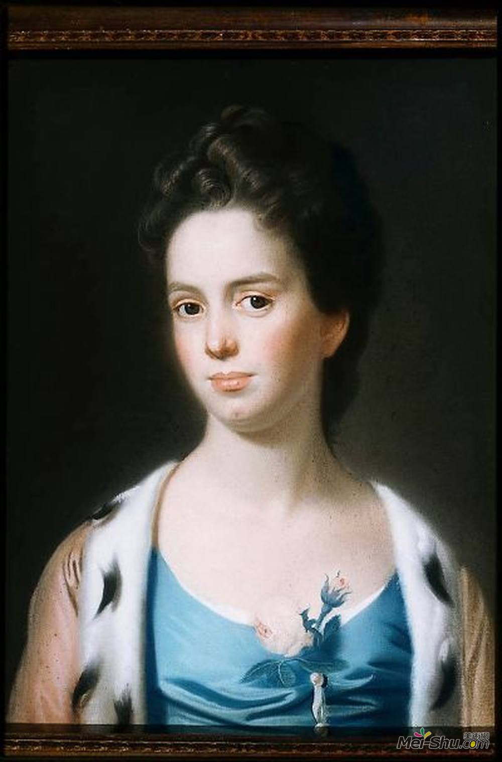 约翰·辛格顿·科普利(John Singleton Copley)高清作品《Mrs. Joseph Barrell (Hannah Fitch)》