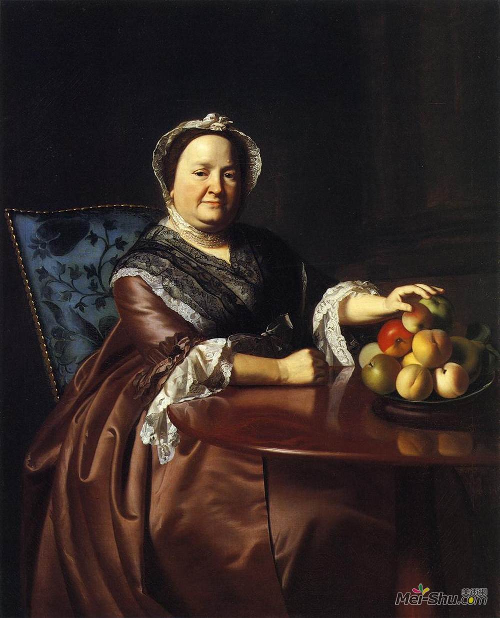 约翰·辛格顿·科普利(John Singleton Copley)高清作品《Mrs.Ezekiel Gondthwait (Elizabeth Lewis)》