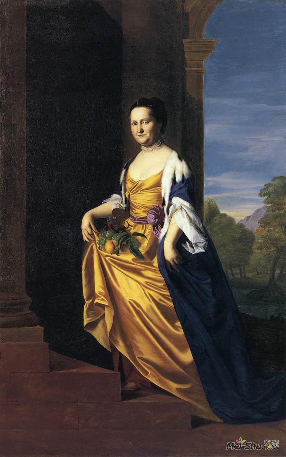 约翰·辛格顿·科普利(John Singleton Copley)高清作品《Mrs.Jeremiah Lee (Martha Swett)》