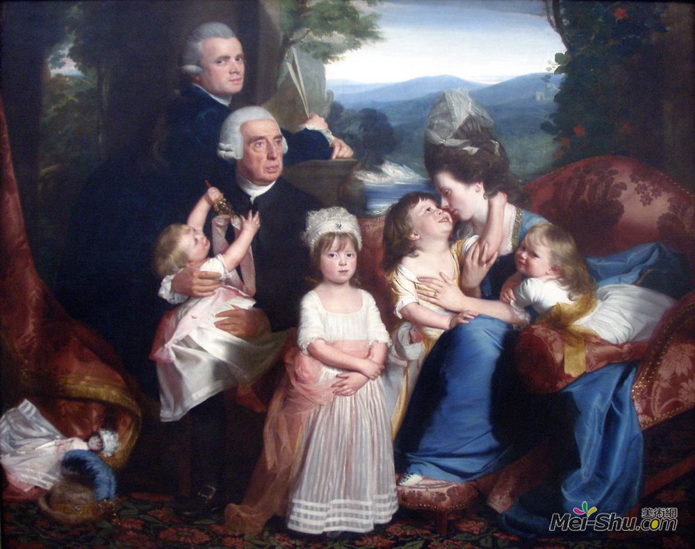 约翰·辛格顿·科普利(John Singleton Copley)高清作品《科普利家庭肖像》