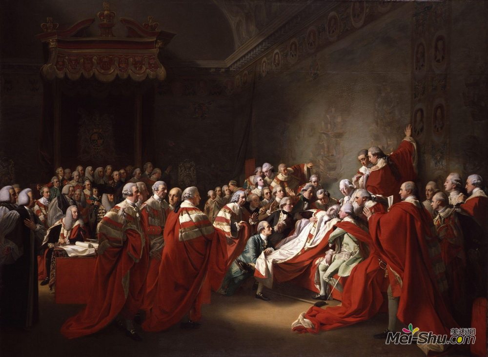 约翰·辛格顿·科普利(John Singleton Copley)高清作品《查塔姆伯爵之死》