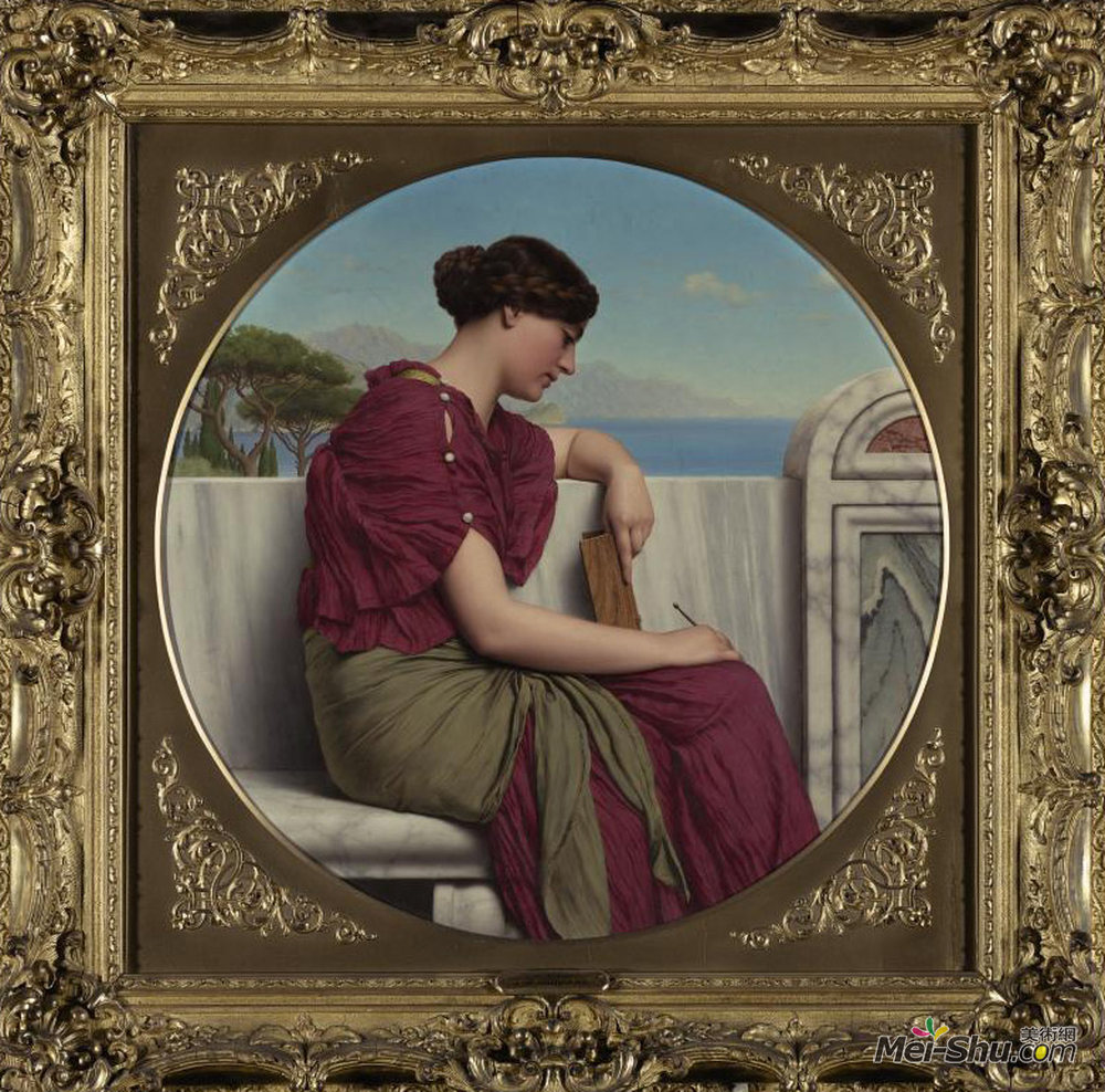 约翰·威廉·格维得(John William Godward)高清作品《反思》