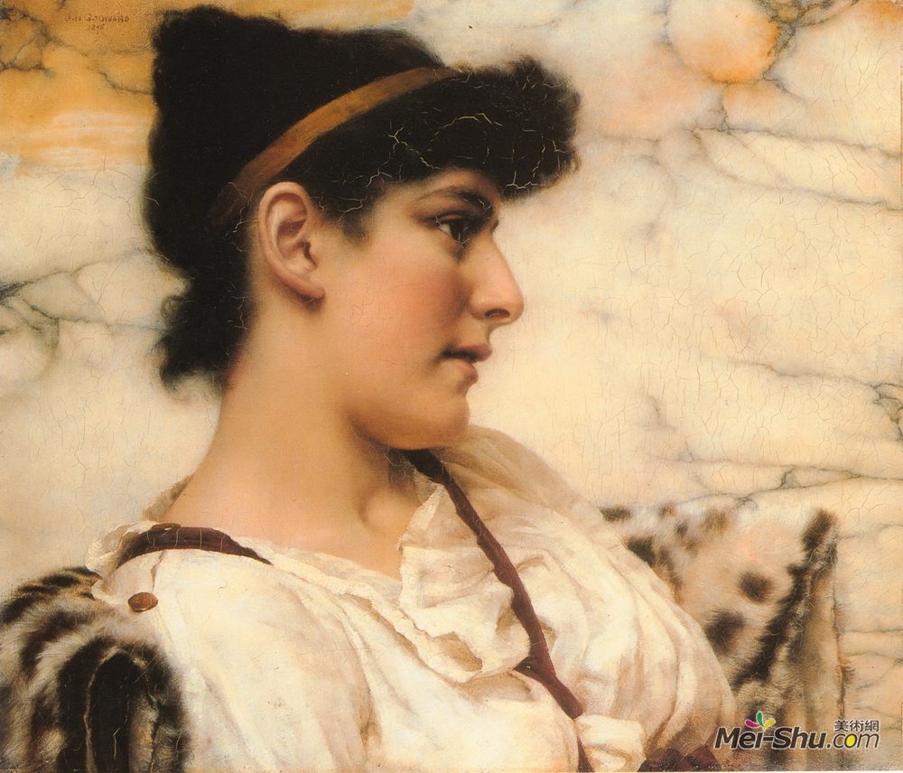 约翰·威廉·格维得(John William Godward)高清作品《午睡》