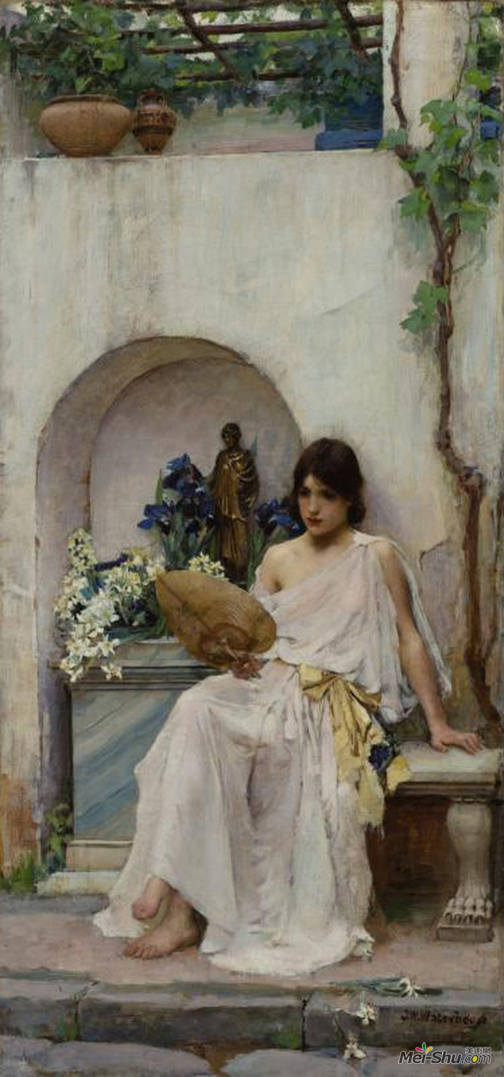 约翰·威廉·沃特豪斯(John William Waterhouse)高清作品《植物区系》