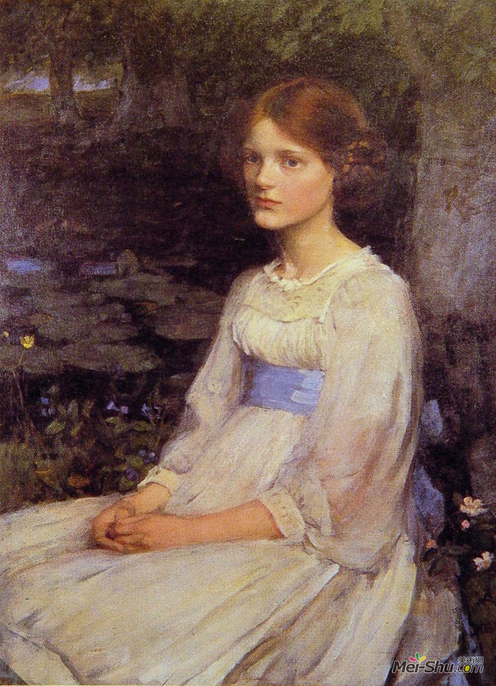 约翰·威廉·沃特豪斯(John William Waterhouse)高清作品《贝蒂波洛克小姐》