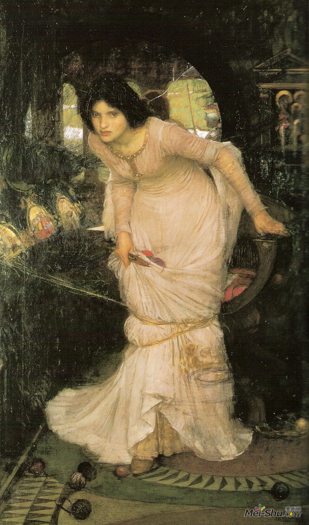 约翰·威廉·沃特豪斯(John William Waterhouse)高清作品《夏洛特夫人》