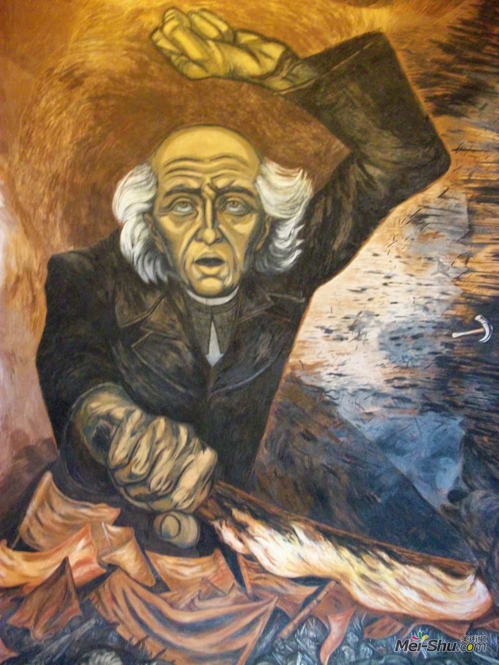 何塞·克莱门特·奥罗斯科(Jose Clemente Orozco)高清作品《伊达尔戈神父》