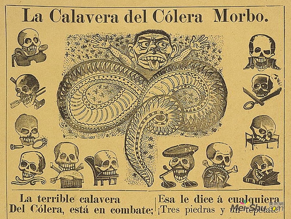 乔斯·瓜达卢佩·波萨达(jose guadalupe posada)高清作品《the