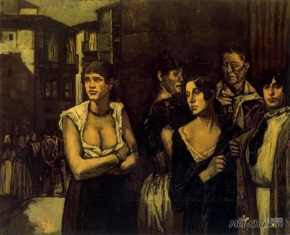 乔斯·古铁雷斯·索拉纳(Jose Gutierrez Solana)高清作品《生命女性》