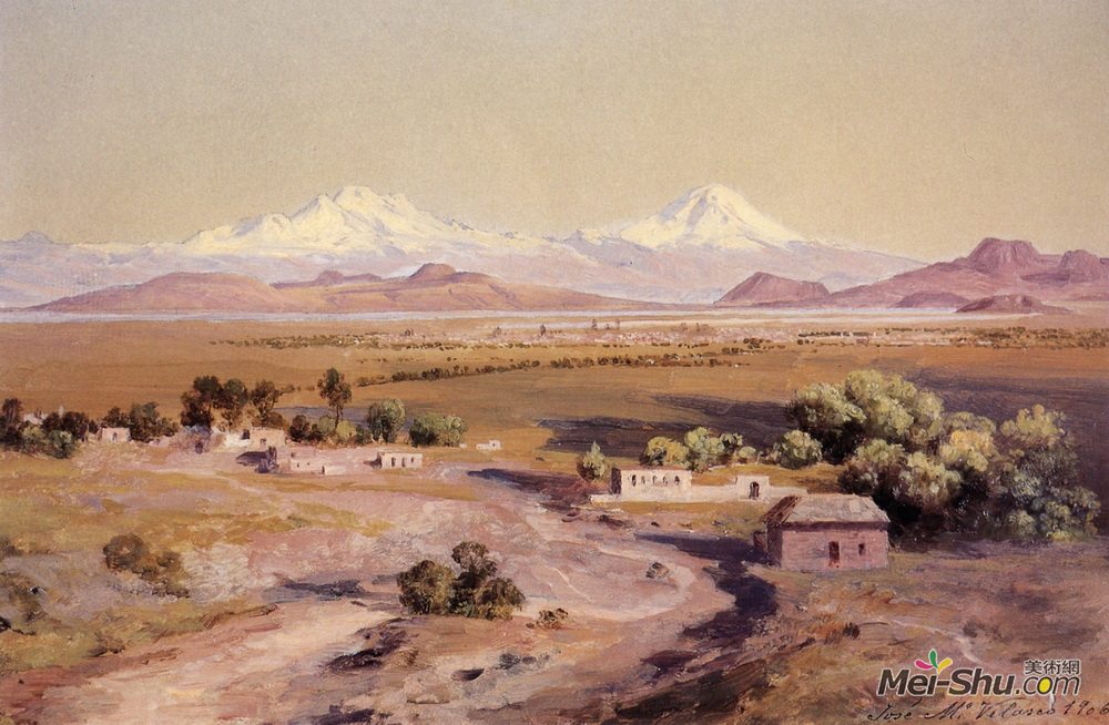 若泽玛丽亚维拉斯科(Jose Maria Velasco)高清作品《从泰佩亚克山谷》