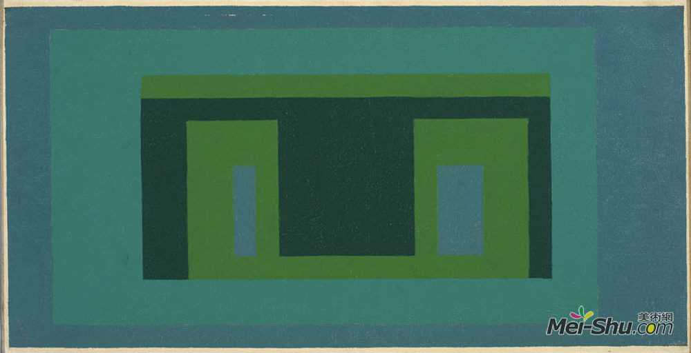 约瑟夫·亚伯斯(Josef Albers)高清作品《Variant/Adobe》
