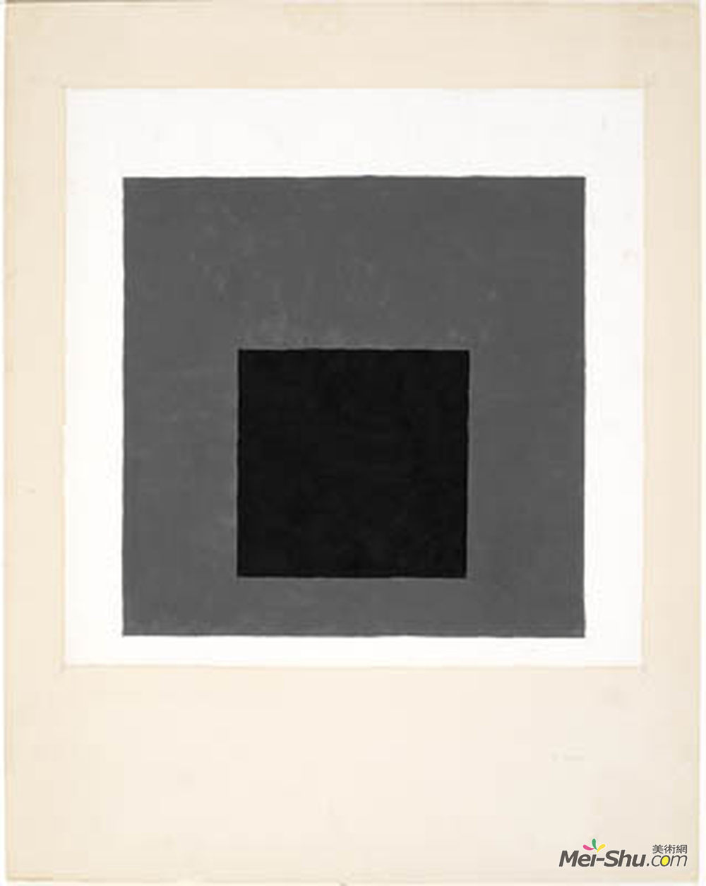 约瑟夫·亚伯斯(Josef Albers)高清作品《对广场的敬意研究》