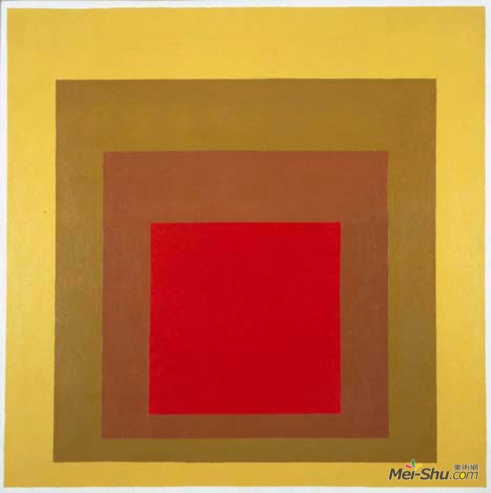 约瑟夫·亚伯斯(Josef Albers)高清作品《向正方形致敬》