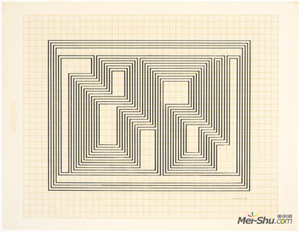 约瑟夫·亚伯斯(Josef Albers)高清作品《图形构造》