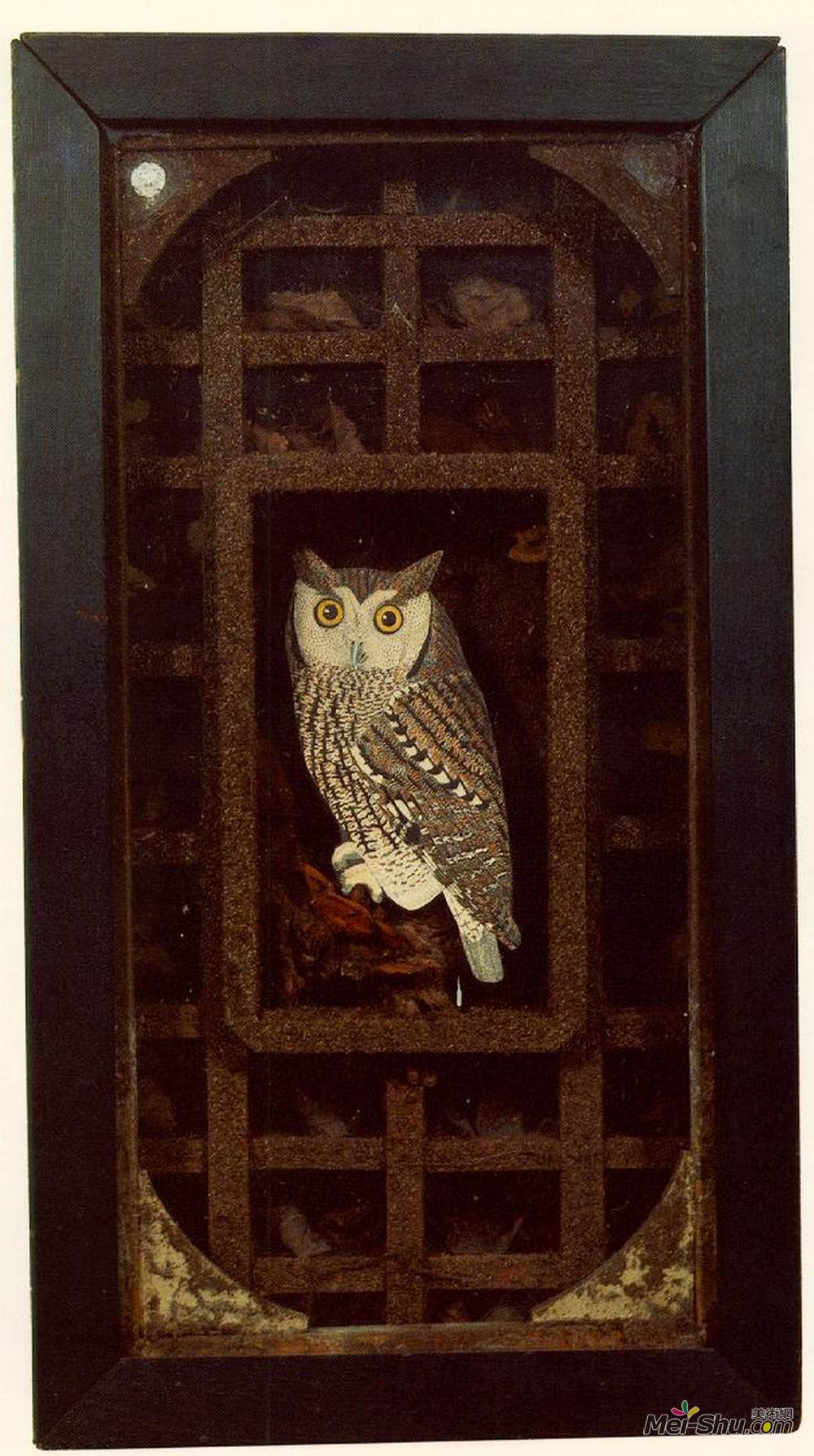 约瑟夫·康奈尔(Joseph Cornell)高清作品《无名（猫头鹰栖息地）》