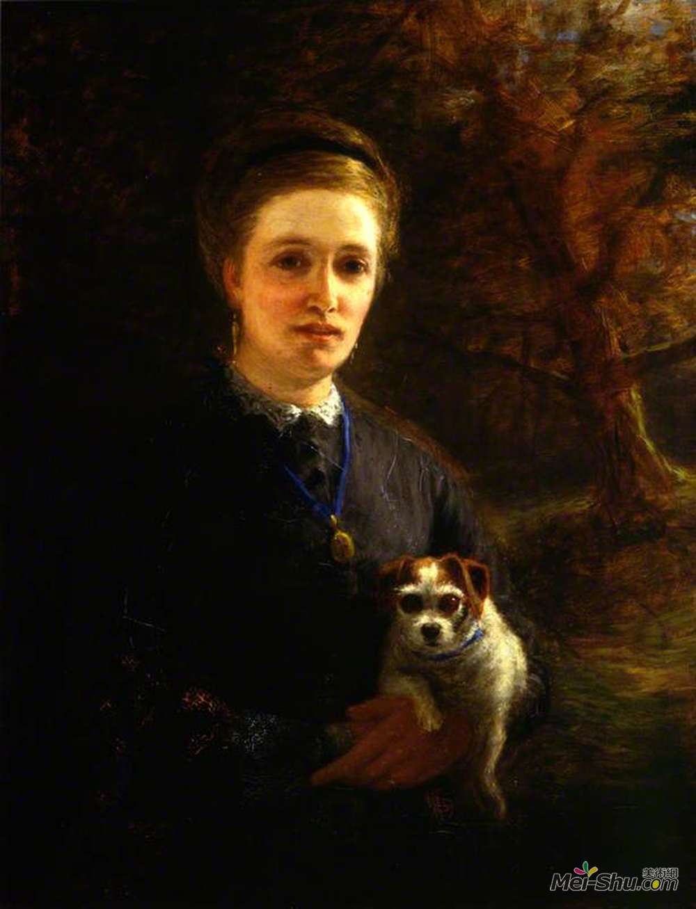 约瑟夫·法夸尔森(Joseph Farquharson)高清作品《Mrs Farquharson of Finzean》