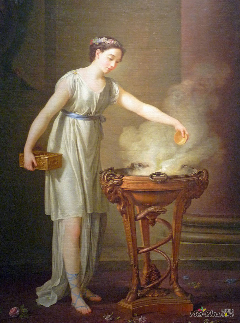 约瑟夫·马里·维恩(Joseph-Marie Vien)高清作品《La Vertueuse Ath&énienne》