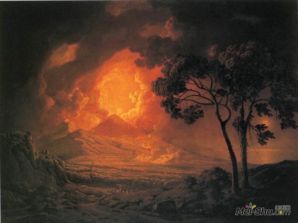《维苏威火山喷发,圣约翰游行》约瑟夫·莱特(joseph