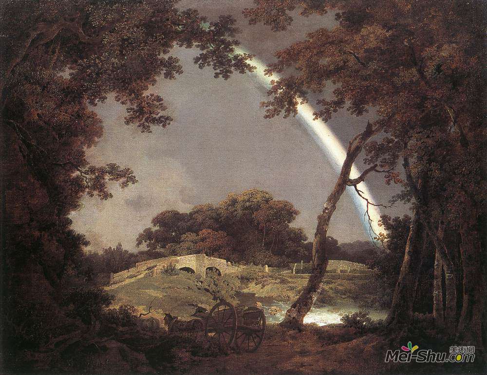 约瑟夫·莱特(Joseph Wright)高清作品《彩虹景观》