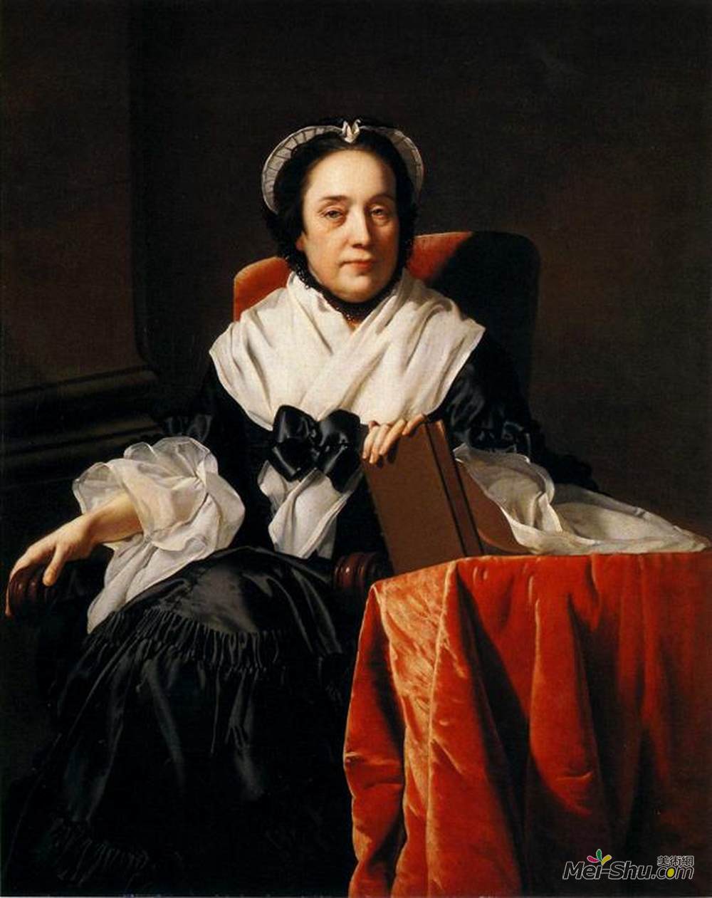 约瑟夫·莱特(Joseph Wright)高清作品《约翰·阿什顿夫人》