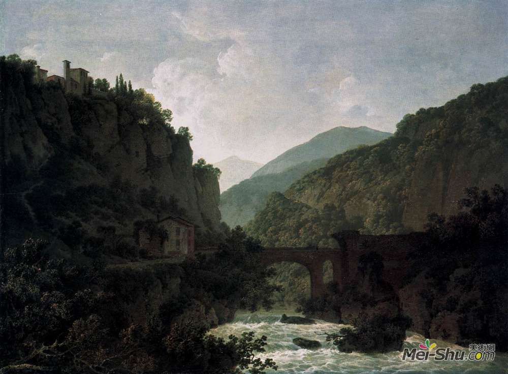 约瑟夫·莱特(Joseph Wright)高清作品《圣科西马托修道院》
