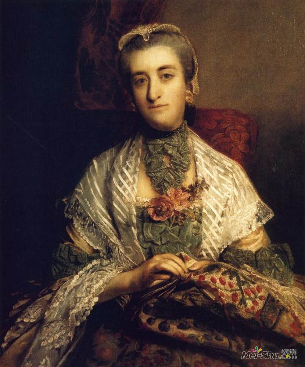 乔舒亚·雷诺兹(Joshua Reynolds)高清作品《卡洛琳，荷兰夫人》