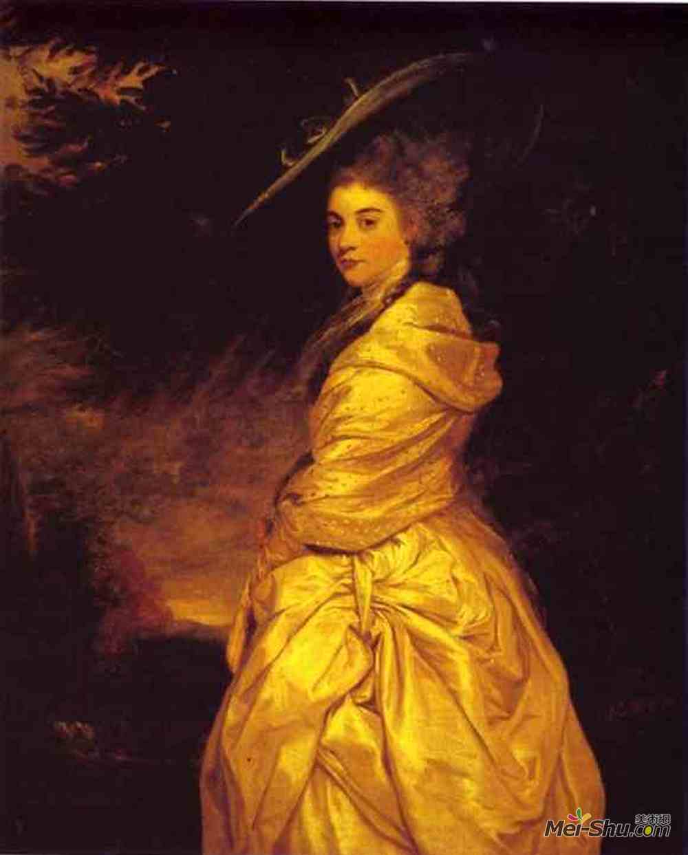 乔舒亚·雷诺兹(Joshua Reynolds)高清作品《亨丽埃塔夫人赫伯特》