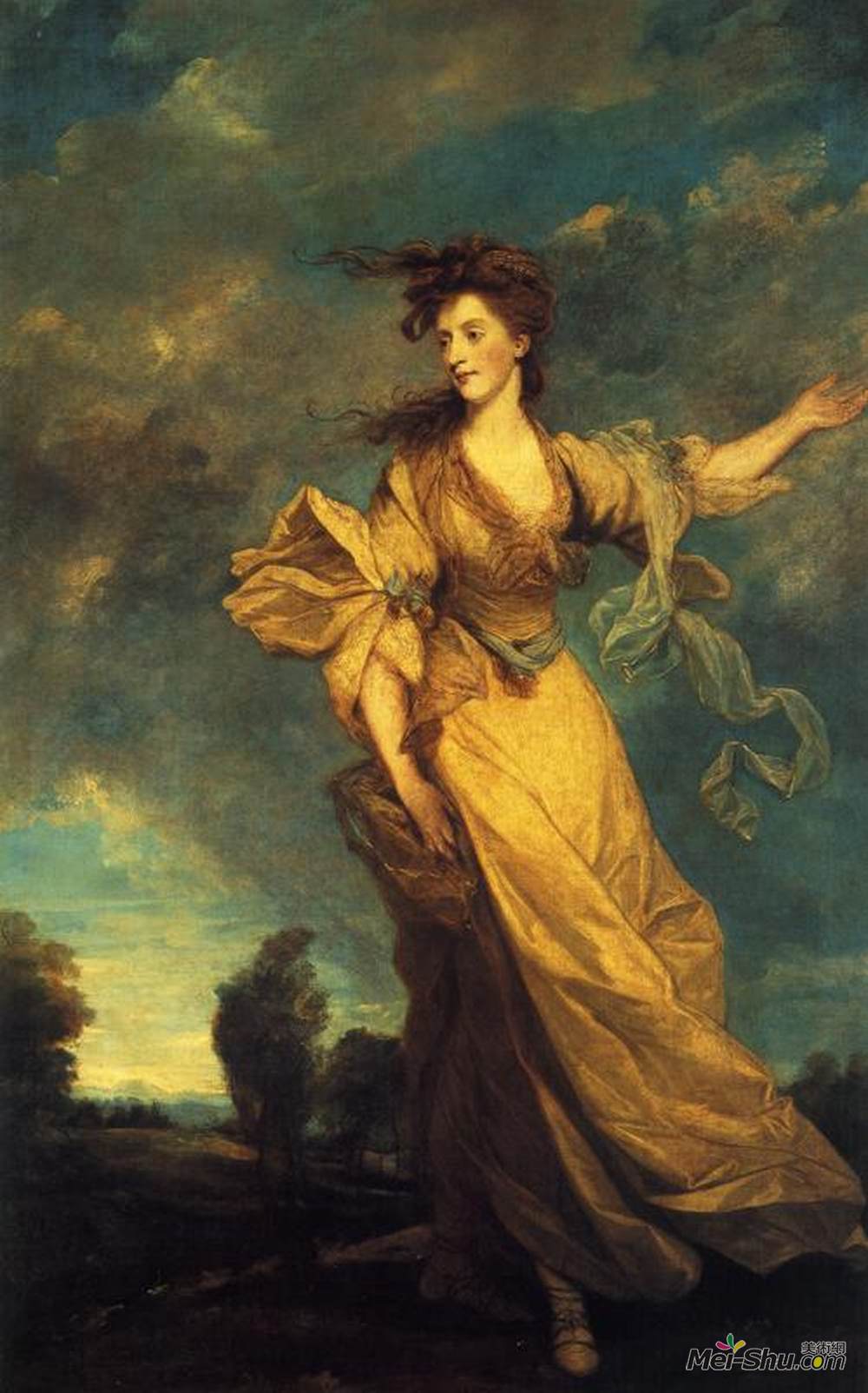 乔舒亚·雷诺兹(Joshua Reynolds)高清作品《简·哈利迪夫人》