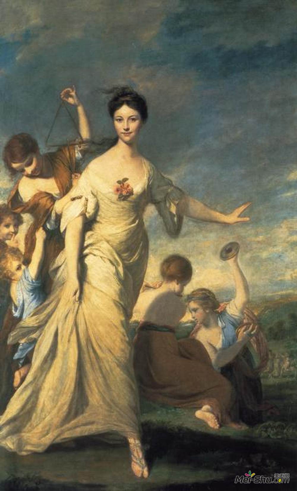 乔舒亚·雷诺兹(Joshua Reynolds)高清作品《黑尔夫人》