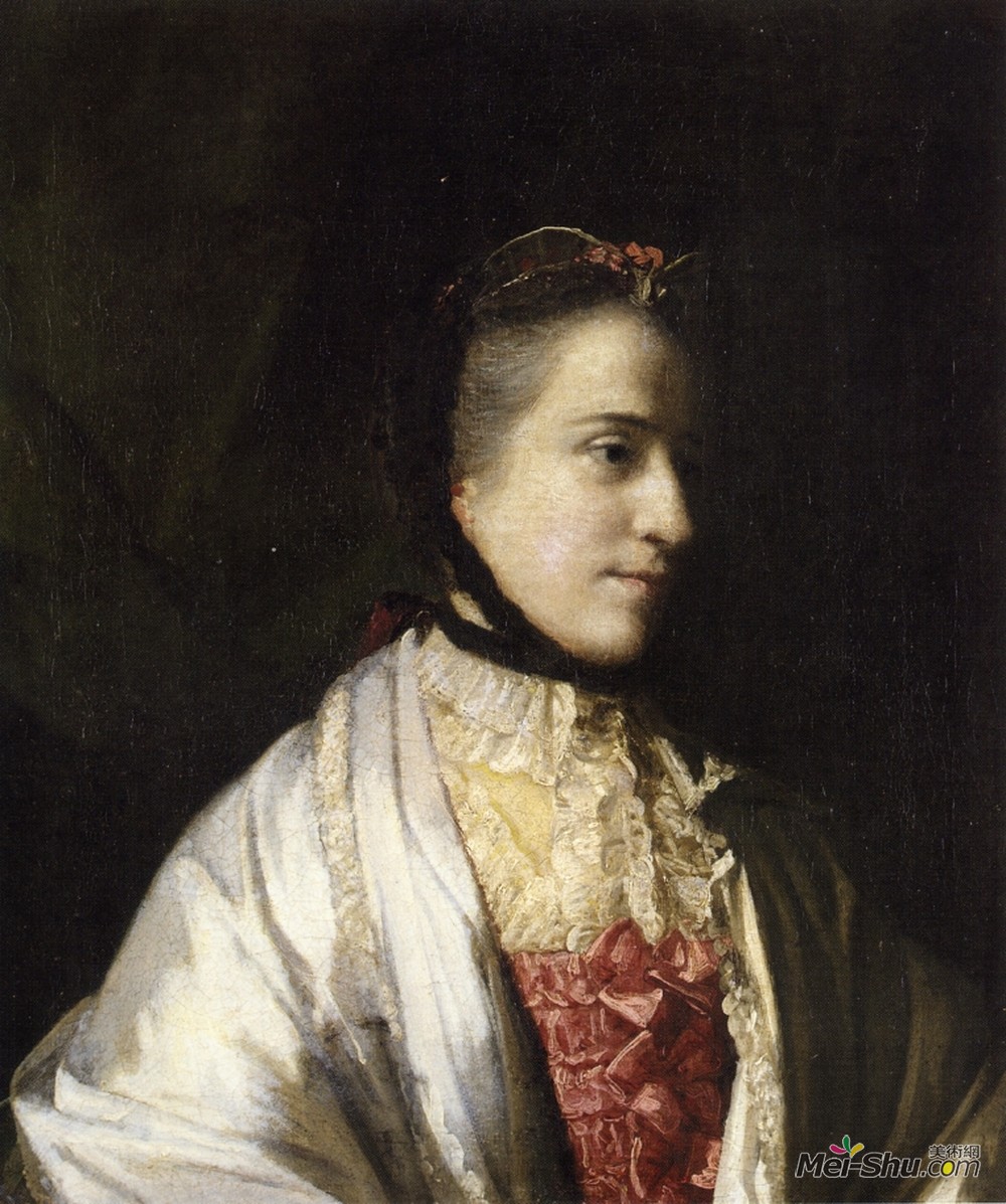 乔舒亚·雷诺兹(Joshua Reynolds)高清作品《埃德库比山伯爵夫人艾玛画像》