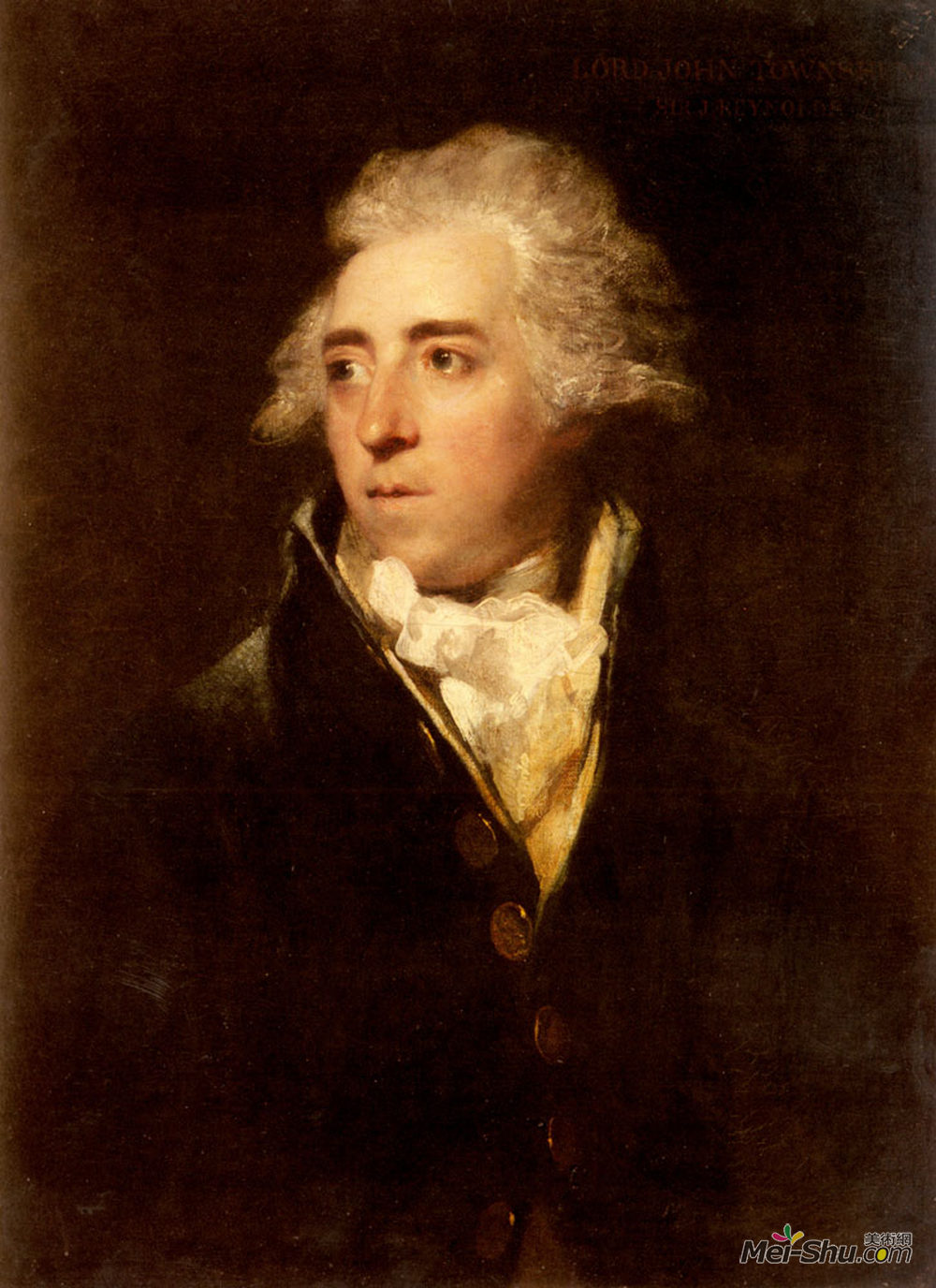 乔舒亚·雷诺兹(Joshua Reynolds)高清作品《Portrait of Lord John Townshend》