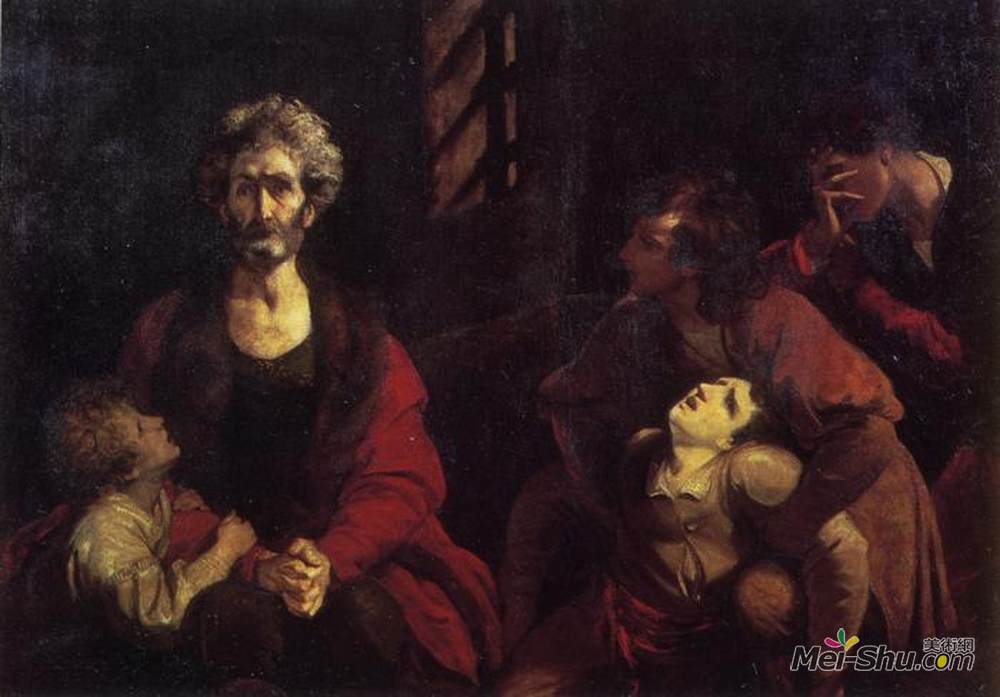 乔舒亚·雷诺兹(Joshua Reynolds)高清作品《Ugolino and His Children》