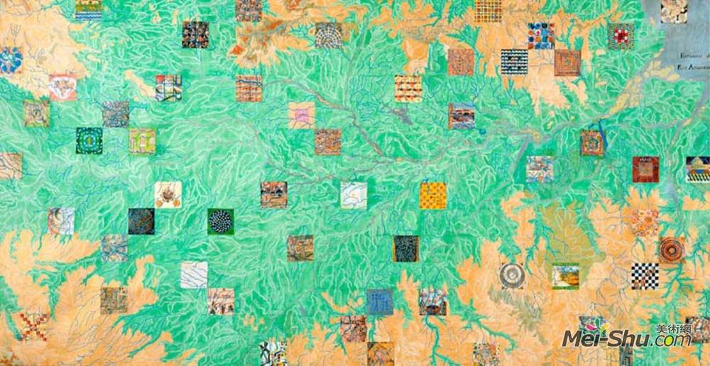 乔西·科兹洛夫(Joyce Kozloff)高清作品《亚马孙河上的卡尔维诺城市》