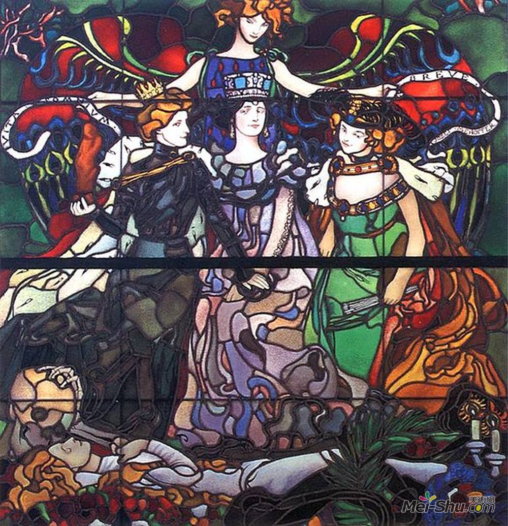 约瑟夫?梅侯菲(Józef Mehoffer)高清作品《浮生若梦》