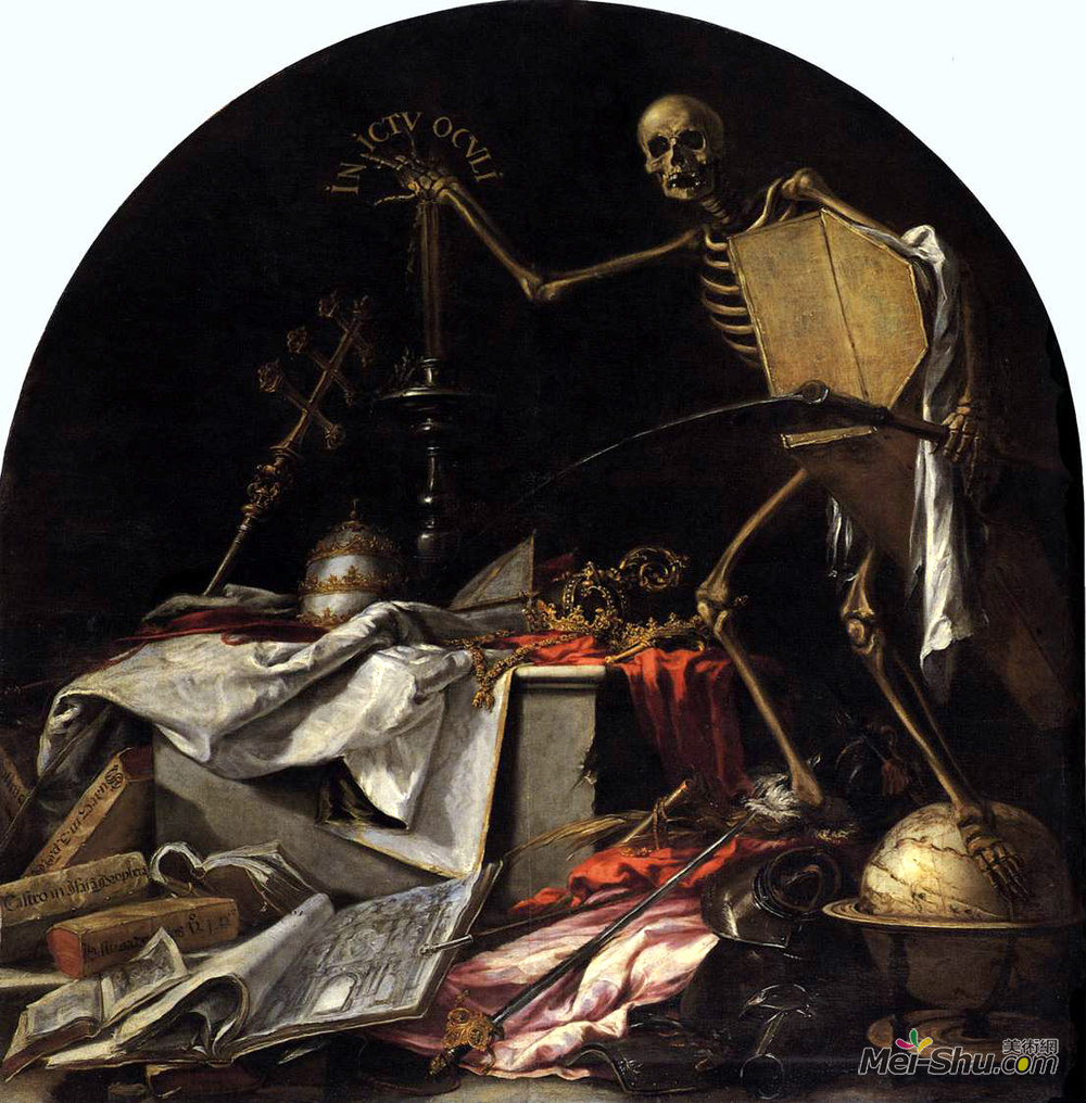 朱安·德·瓦尔德斯·里尔(Juan de Valdes Leal)高清作品《死亡的寓言在闪烁的眼睛》