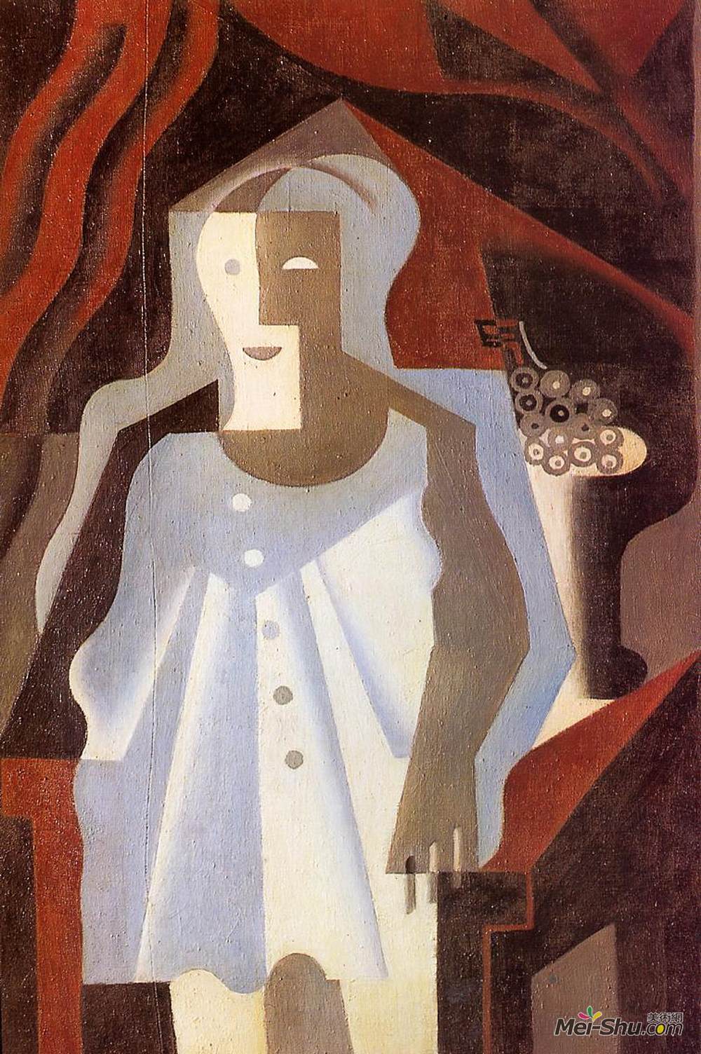 胡安·格里斯(Juan Gris)高清作品《小丑》