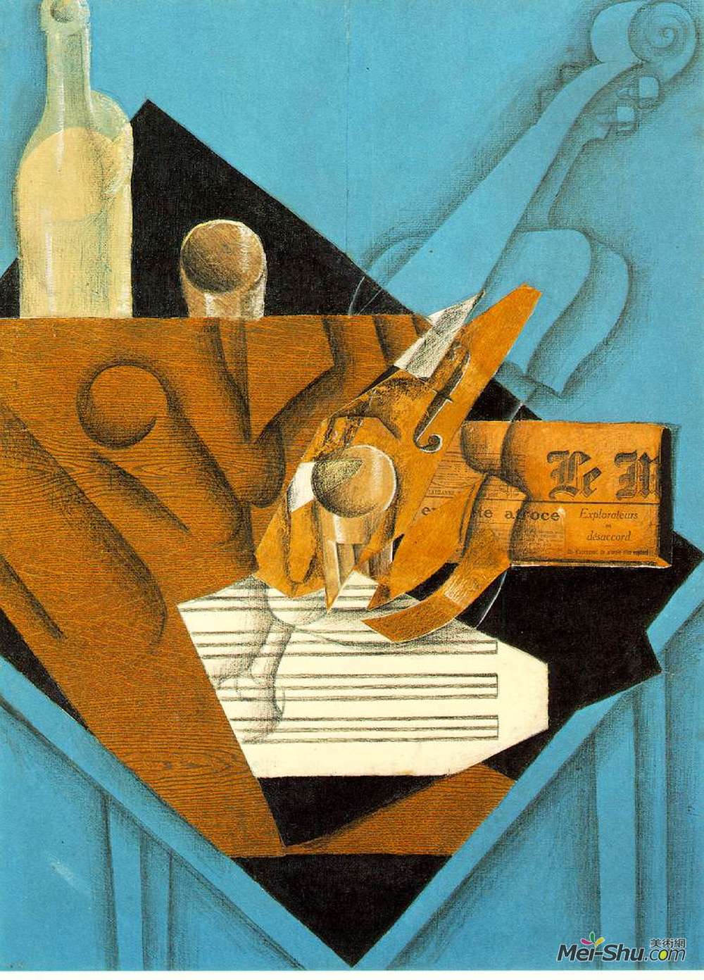 胡安·格里斯(Juan Gris)高清作品《音乐家的桌子》