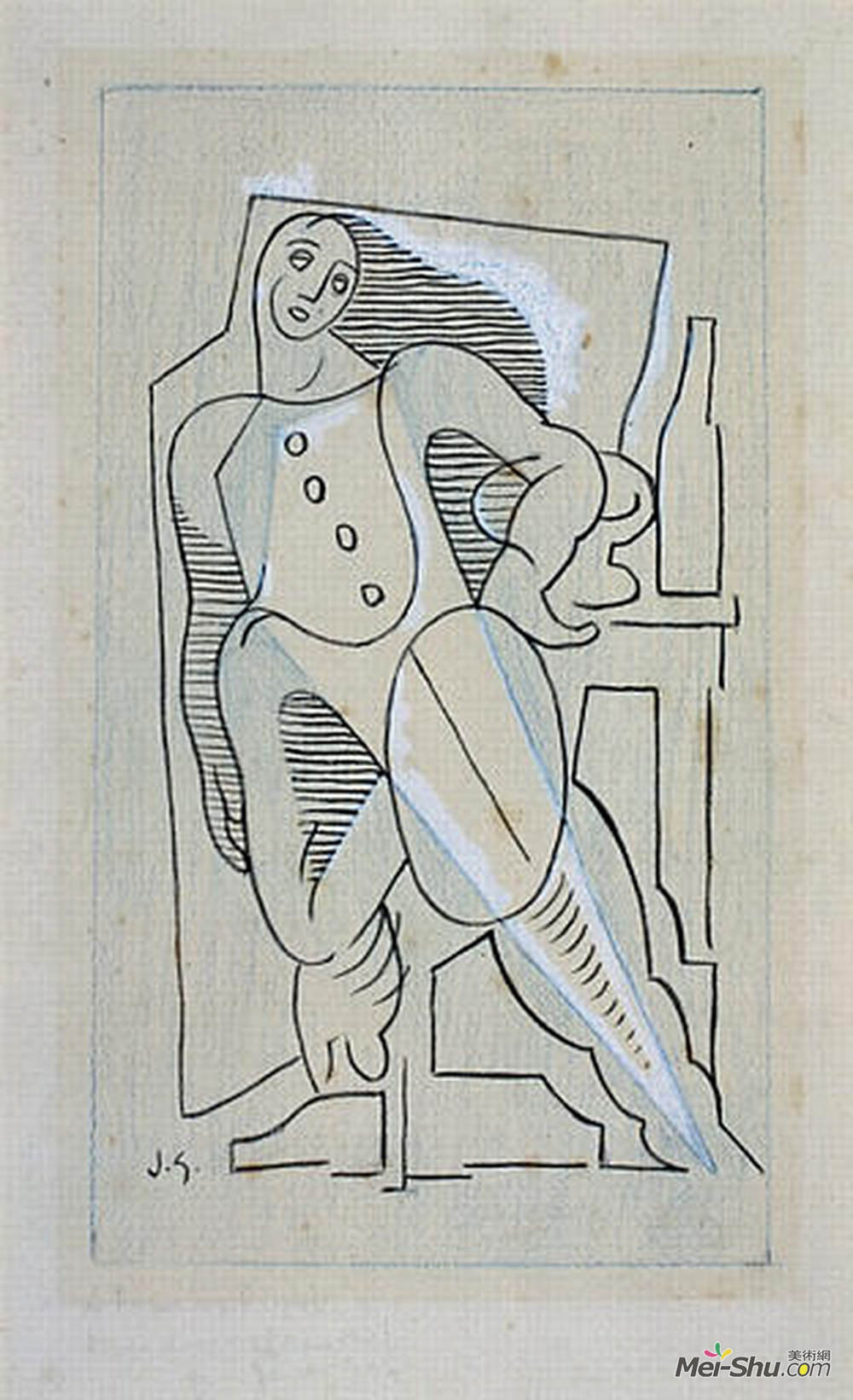 胡安·格里斯(Juan Gris)高清作品《丑角》