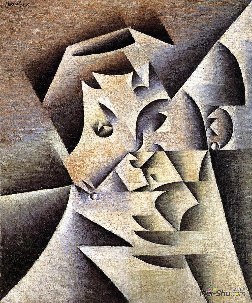 胡安·格里斯(Juan Gris)高清作品《艺术家母亲肖像》