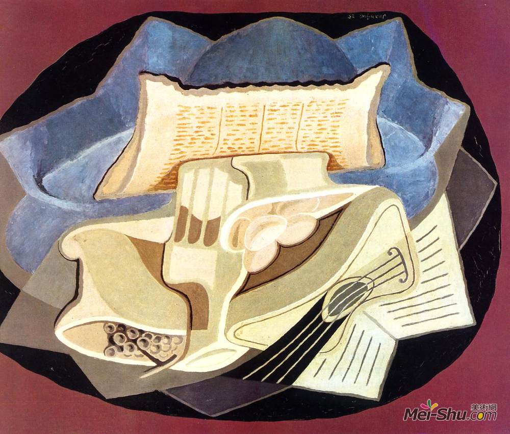 胡安·格里斯(Juan Gris)高清作品《蓝布》