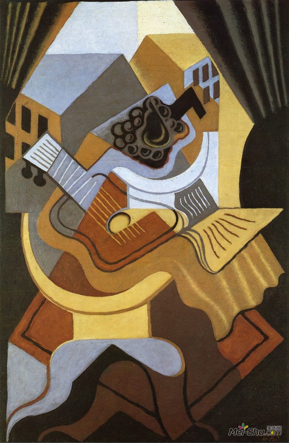 胡安·格里斯(Juan Gris)高清作品《窗口前面的最远表》