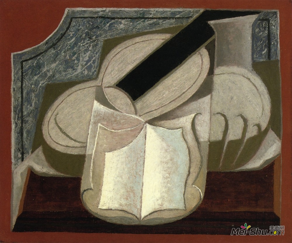 胡安·格里斯(Juan Gris)高清作品《书与吉他》
