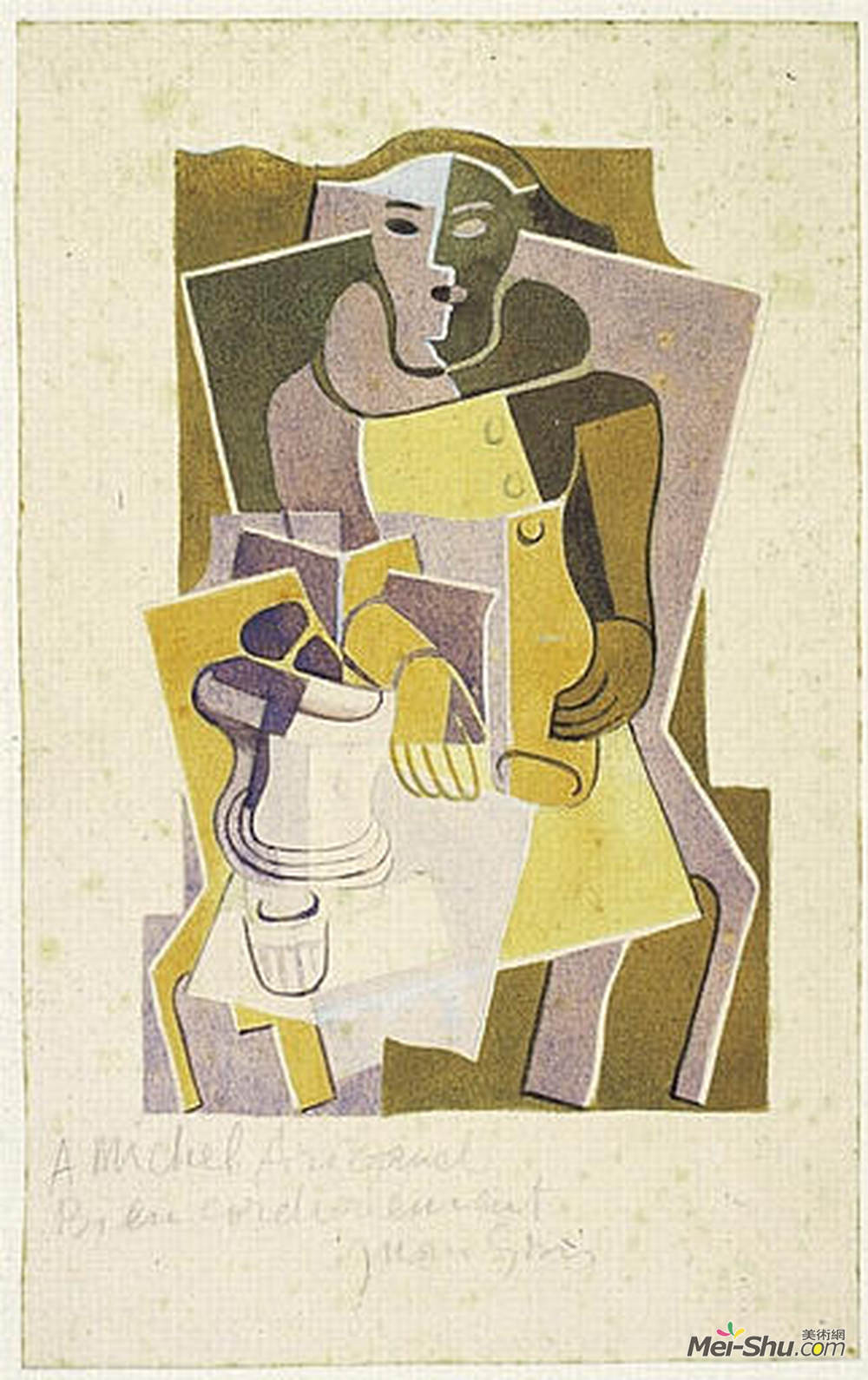 胡安·格里斯(Juan Gris)高清作品《丑角》