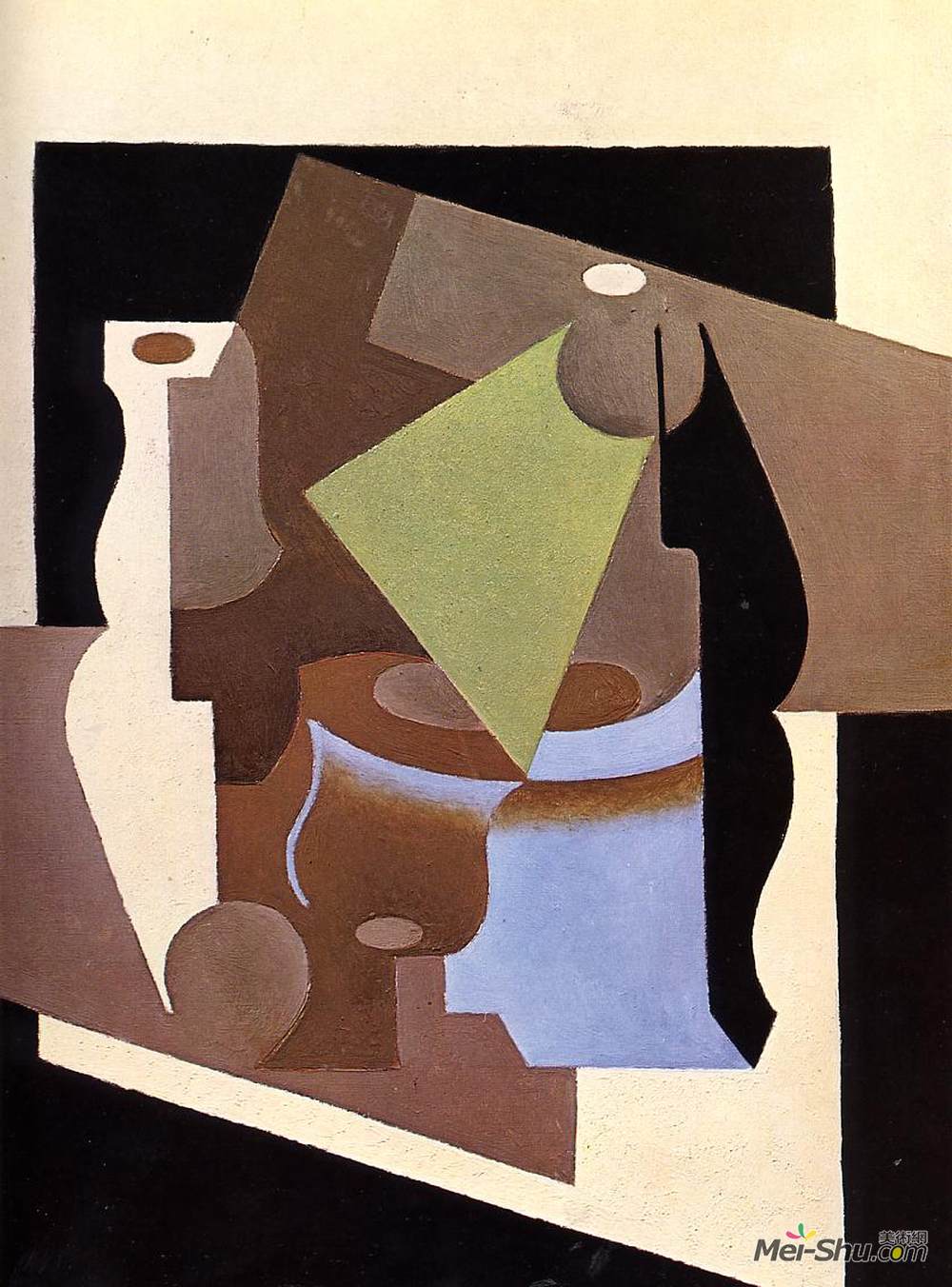 胡安·格里斯(Juan Gris)高清作品《静物与灯》