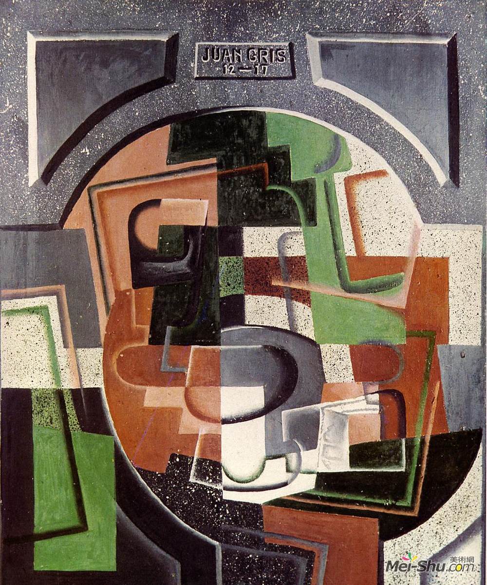 胡安·格里斯(Juan Gris)高清作品《菌斑上的静物》