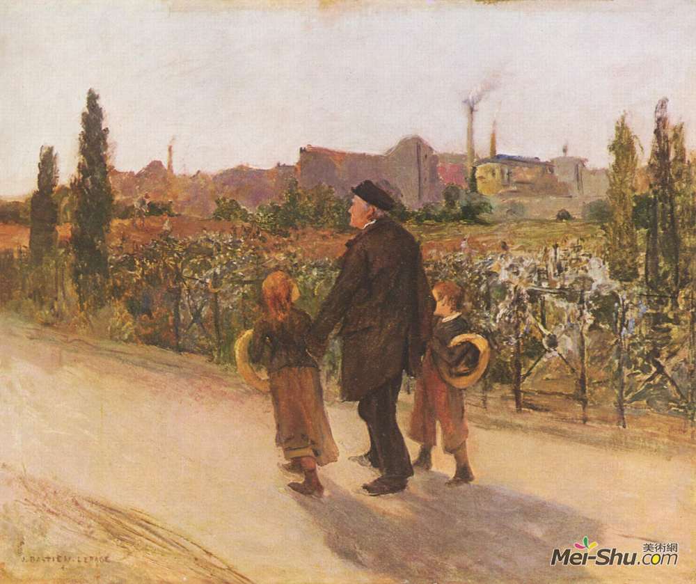 巴斯蒂昂·勒帕热(Jules Bastien-Lepage)高清作品《万灵节》