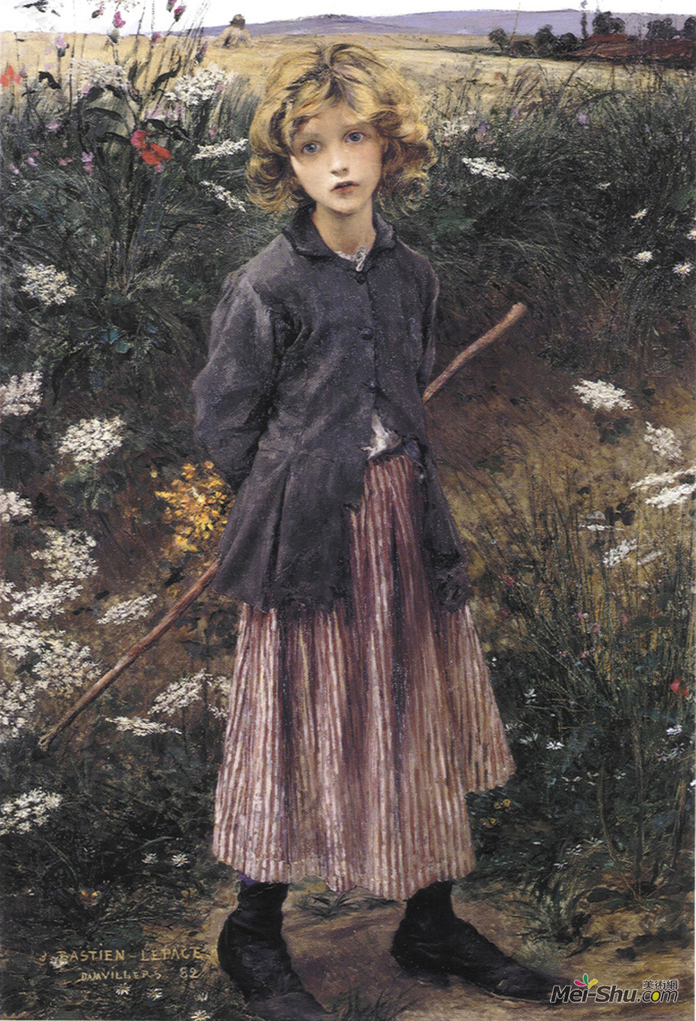 巴斯蒂昂·勒帕热(Jules Bastien-Lepage)高清作品《年轻女孩》